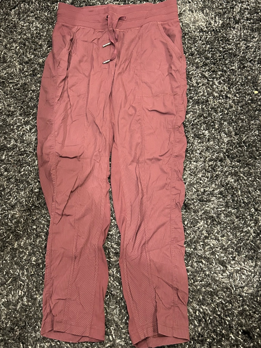 Lululemon Burgundy Joggers (6)